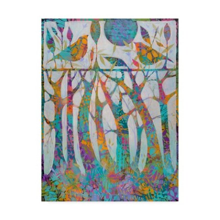 Trademark Fine Art Sue Davis 'Enchanted Forest Abstract Modern' Canvas Art, 14x19 ALI44215-C1419GG